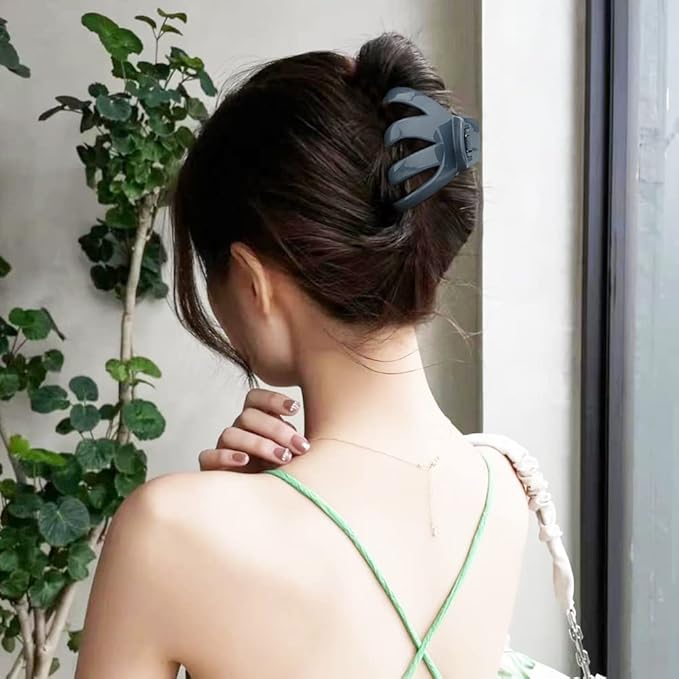 Claw Clips for Thick Hair 5Pcs, Large Hair Clips for Women, Octopus Hair Clips, Strong Grip Jumbo Jaw Clips, Girls Hair Styling Accessories, 3.15"