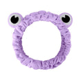 Jowmoy Purple Frog Eye Elastic Headband - Versatile for Spa, Skincare, Makeup, Face Wash, Fun Gift for Women (1 Pack)
