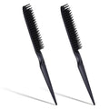 3-Row Rat Tail Styling Comb Set, 8 Inch Detangling Parting Hair Comb Black Rat Tail Styling Combs Flexible Hair Stylings Combs for Detangling, Defining Curls, and Sectioning Hairs (2 PCS)