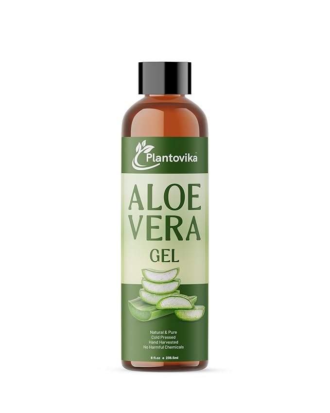 Aloe Vera Gel - Natural, Hydrating, Soothing for Face, Skin, Hair, Sunburn - 8 Fl Oz