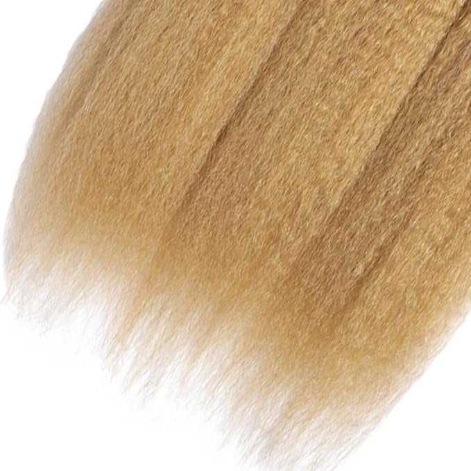 30 32 34 Inch Ombre Kinky Straight Bundles Human Hair 1B27 Bundles Niegmeag Hair 2 Tone Black and Blonde Bundle Peruvian Unprocessed Virgin Remy Hair Extensions
