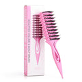 Candy Brush Curl Defining Vented Hair Brush for Effortlessly Blow Drying Detangling and Shaping and Styling, Airflow Wet Hair Brush for All Hair Types for Women and Men, Anti-Pull & Frizz, Pink