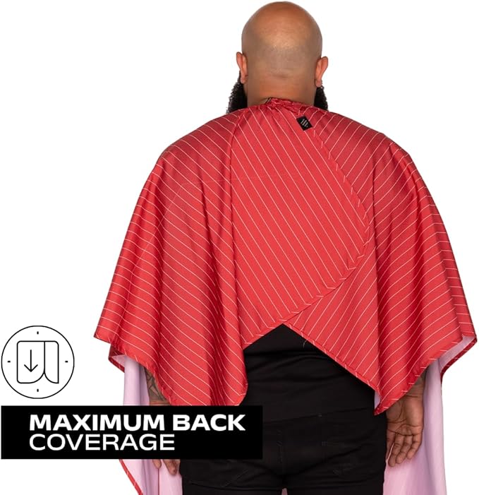 Barber Strong The Barber Cape Haircut Cover for Men, Hair Repelling and Static-Reducing Material, Water Resistant Fabric