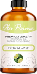 Ola Prima Bergamot Essential Oil for Aromatherapy - 8 Fluid Ounces