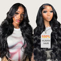 13x6 Lace Front Wigs Human Hair Body Wave Wig, 100% Human Hair [2-year life] 28 Inch Body Wave Lace Front Wigs Natural Black Color HD Lace Frontal Wigs for Black Women 200% Density
