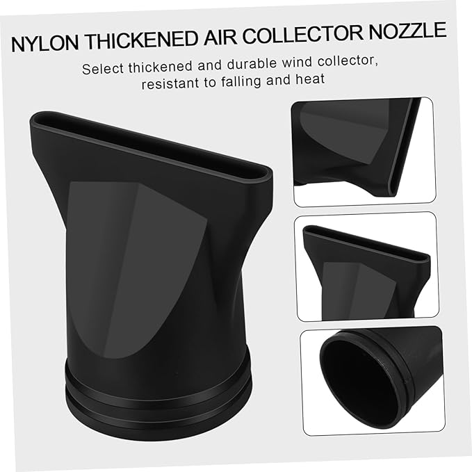Cabilock Hair Dryer Diffuser Nozzle Attachment Universal Blow Dryer Concentrator Plastic Styling Tool for Salon and Home Hair Drying 2.95X2.95 Inches Black