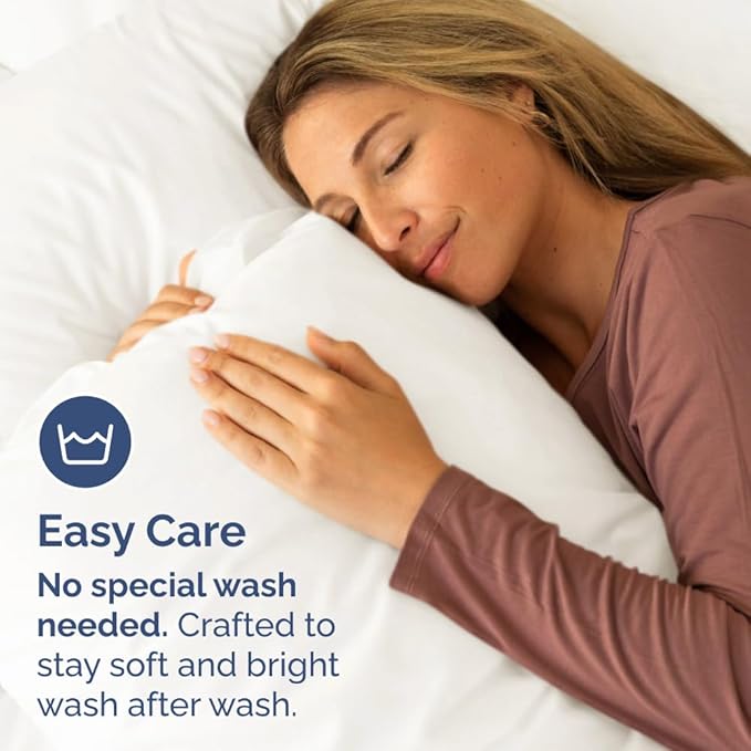 King Pillow Cases - 4 Pack - Super Soft Pillowcase Covers - Envelope Enclosure - Hotel Quality Pillow Protectors - Wrinkle Free, Shrink & Stain Resistant - Machine Washable - 20" x 40" (Antique White)
