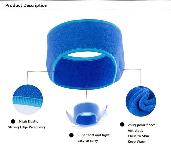 Ear Warmer Headband - Winter Ear Cover Running Ear Muffs for Men and Women