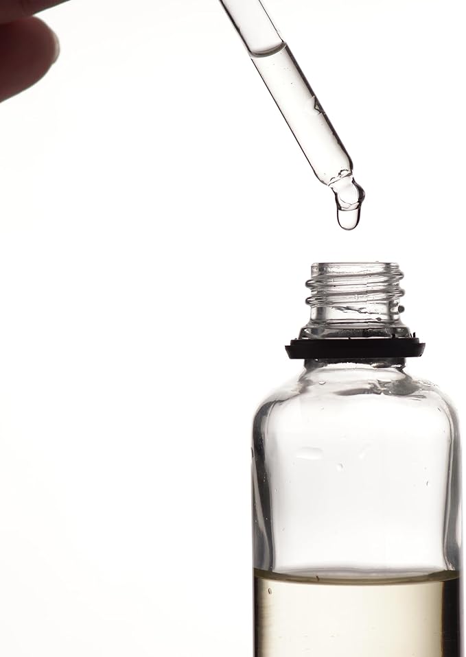 YIZHAO Clear Glass Dropper Bottle 2oz, Tincture Bottles with Glass Dropper, for Essential Oils, Aromatherapy, Cosmetic, Laboratory, Pharmacy, Liquids, Travel –6 Pcs