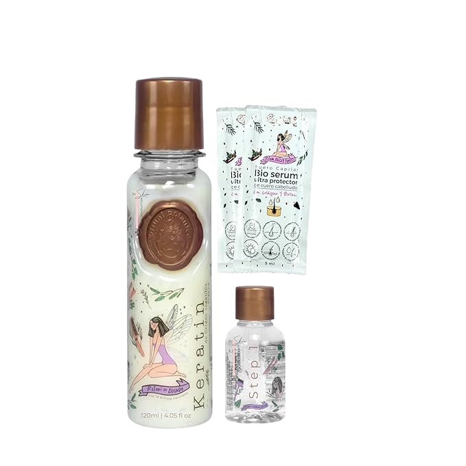 Ritual Botánico Keratina Orgánica | Treatment to Straighten, Repair and Relax Hair | All Natural, Organic & Vegan Ingredients | Product of Colombia | Keratin Small, 120ml/4.05 Fl Oz)