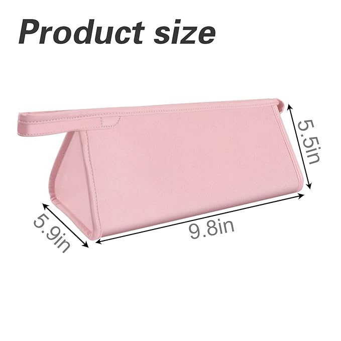 Travel Case for Dyson Airwrap Styler/Shark Flexstyle, Portable Carrying Case for Dyson Supersonic Hair Dryer, Waterproof Anti-scratch Dustproof Shockproof Protection Organizer Travel Storage Bag(Pink)