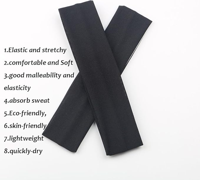 Yoga Sports Headbands,Pack of 24,Soft Elastic Stretchy Athletic Headband Workout Gym Sports Fitness Hair bands