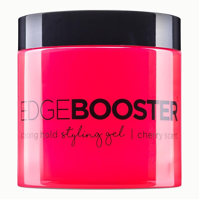 Style Factor EDGE BOOSTER® Strong Hold Styling Gel | Alcohol-Free Hair Gel with Camellia Sinensis Seed Oil for Curly, Wavy & Sleek Styles | Frizz Control, Long-Lasting and Flexible Hold (16.9oz)