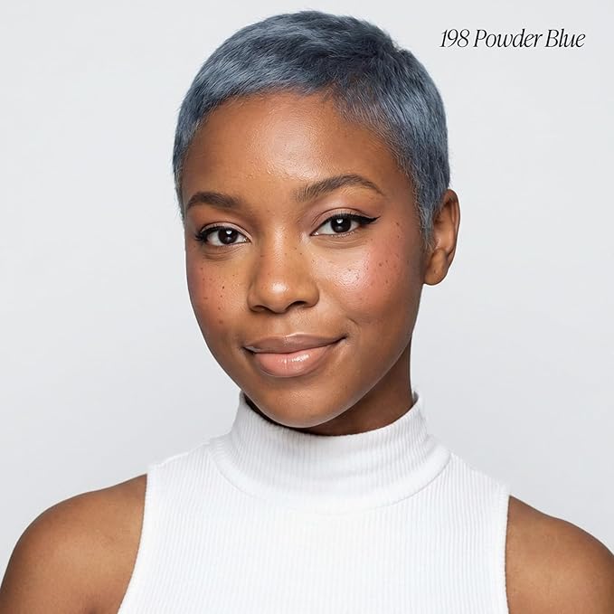Adore Semi Permanent Hair Color (198 Powder Blue) | Vegan & Cruelty-Free Blue Hair Dye | No Ammonia, No Peroxide, No Alcohol | 4 Fl Oz (Pack of 1)