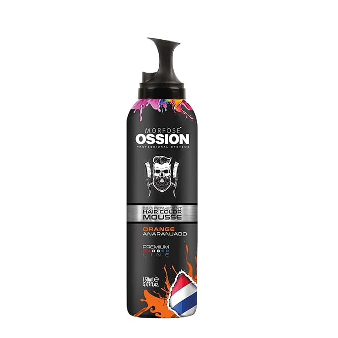 Morfose Ossion Semi Permanent Hair Color Mousse, 5.07 Fl Oz (Orange, 5.07 Fl oz)