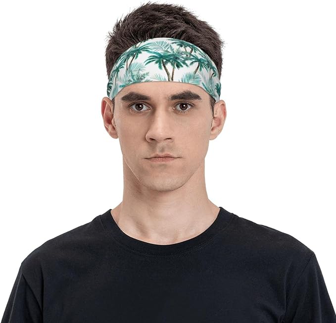 Sports Sweatband for Men and Women, Sweat-Absorbing Headbands for Moisture Wicking, Suitable for Fitness Running Cycling Hiking Yoga Football Exercise