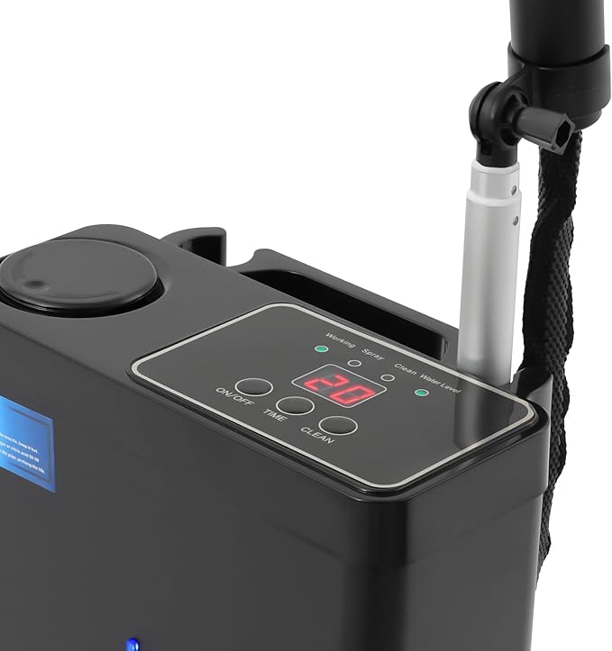 Nano Hair Steamer, 1300W Vertical Beauty Salon Hair Dryers Professional Micro-Mist Nano Hair Steamer 9-Gear Adjustable for Hair Care Hair Repair Salon Spa Equipment (Black)