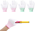 4 Pcs Heat Gloves for Hair Styling, Heat Resistant Gloves Professional Curling Iron Glove for Flat Iron and Curling Wand Suitable Sublimation Heats Transfer Printing