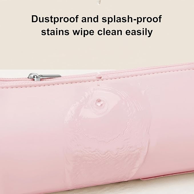 BUBM Hot Iron Holder & Mat, Heat Resistant Hair Tools Travel Bag Portable Organizer Cover Pouch for Curling Irons, Flat Irons, Hair Straightener and Styling (Pink)