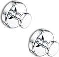 Suction Cup Hooks for Shower, Removable Towel Hooks for Bathroom Window Glass Door Wall, Bath Robe Looafh Hook for Hanging - 2 Pack, Chrome