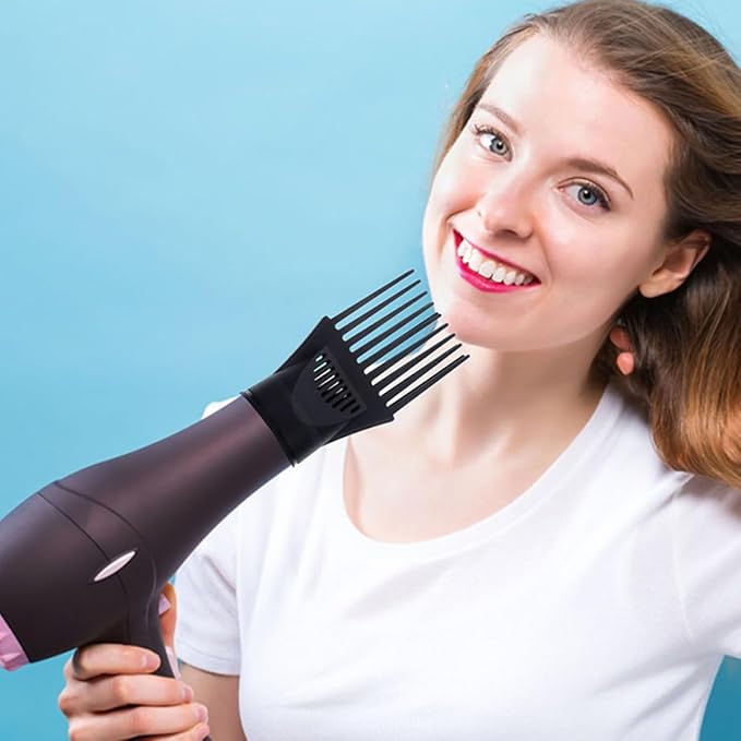 Unomor 5Pcs Hair Dryer Comb Attachment Professional Hair Styling Nozzles Concentrator Blow Dryer Accessories for Salon and Home Use