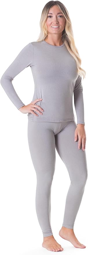 Rocky Thermal Underwear Women Long Johns Womens Thermals Top Bottom Set Fleece Lined Under Wear Clothes Base Layer Thermals