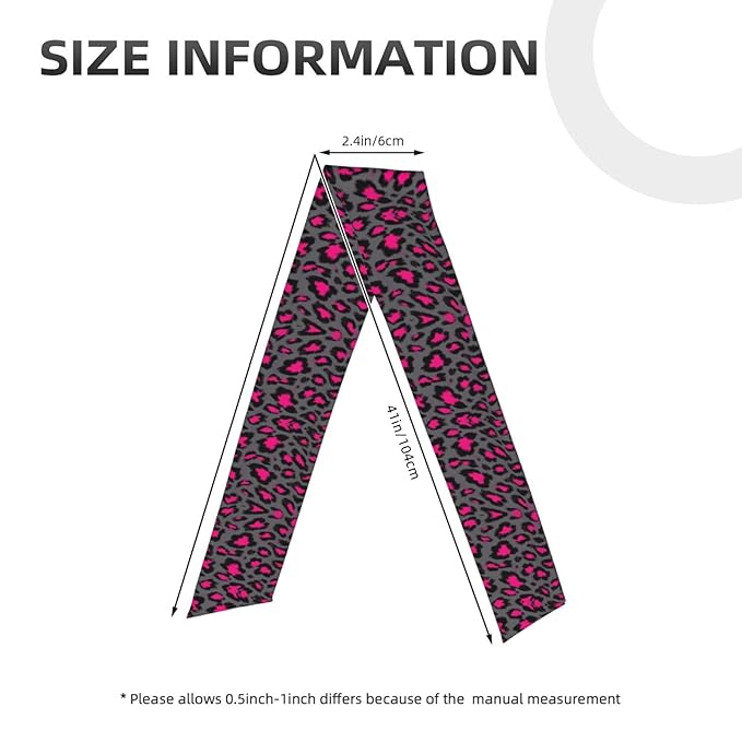 Men's Women Luxury Pink Dark Gray Leopard Cheetah Print Sports Sweat Band Multi Style Fashion Head Ribbon Headwear for Yoga Fitness Shower