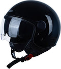 Open Face Motorcycle Helmet for Adults, DOT Approved,3/4 Retro Vespa Helmet, Dual Visors Men's and Women's Motorbike Casco for Moped Cruiser Bobber and Chopper