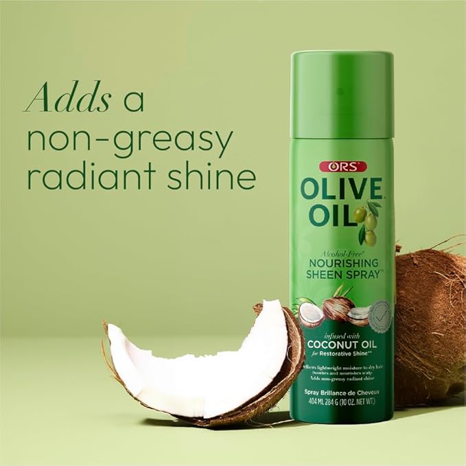 ORS Olive Oil Nourishing Sheen Spray infused with Coconut Oil 10 ounces