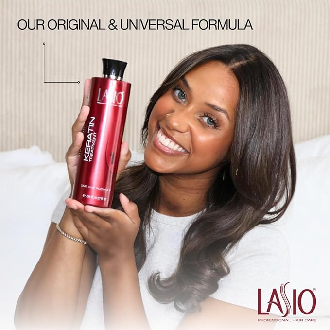 Lasio Keratin One Day Treatment – Frizz Elimination, Smoothing & Strengthening keratin hair treatment | Reduce 100% OF Frizz | Professional Salon Grade Formula | 35 oz