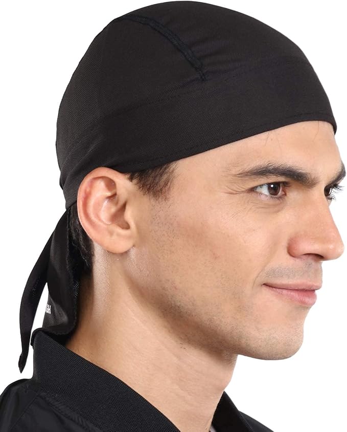 Cooling Helmet Liners - Do Rag Skull Caps for Men - Cooling Head Wraps, Hard Hat Liner - Motorcycle Pirate Bandana