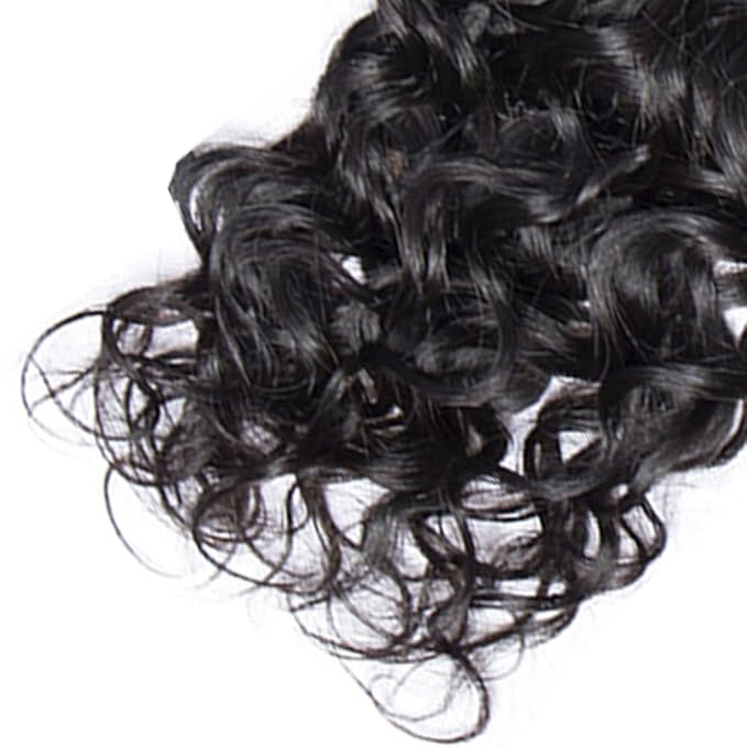 Curly Bundles Human Hair Natural Black Kinky Curly Bundle Niegmeag Brazilian Virgin Soft and Silky Remy Hair 3 Bundles 16 18 20 Inch Double Weft Color 1B Bundle Hair Weave