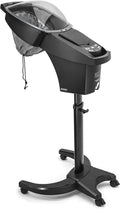 Elitzia Hair Steamer Micro Mist Scalp Detox System Hair Wash Reclining Chair Table Hair Care Salon SPA Barber Shop Shampoo Bowl Miste Hooded Natual Black Hair ET19191