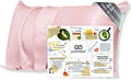 PROMEED 23 Momme Grade 6A+ Pink Silk Pillowcase with Zipper, Premium Mulberry Silk Pillow Cases for Women Hair, Natural Silk Anti Acne Pillowcase (Queen 20"x30", Pink)