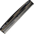 Giorgio G31 Fine Tooth and Wide Tooth, Hair Comb - Hair Styling Comb for Men, and for Women, Mens Beard Care Combs for Detangling and Styling - Handmade Saw-Cut and Hand Polished (Black Graphite)