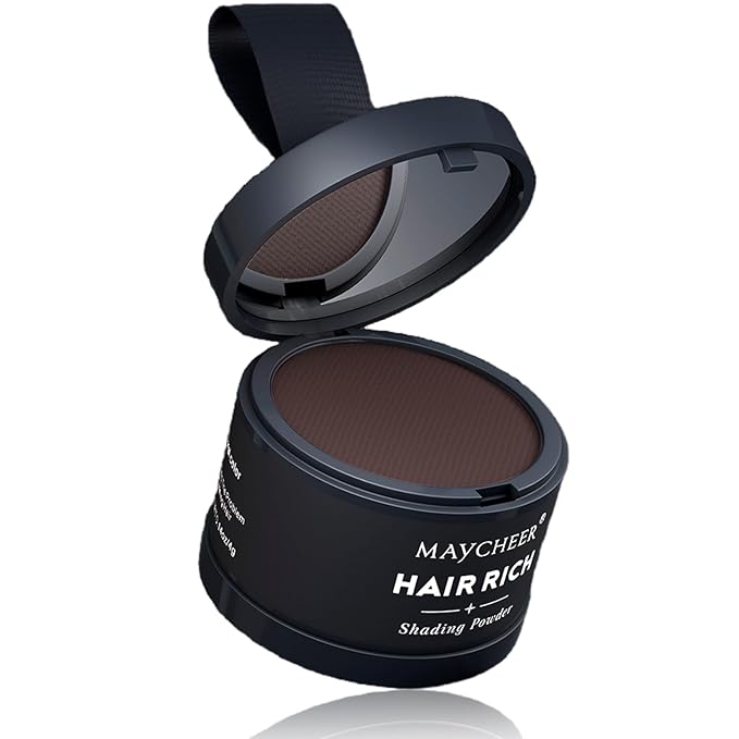 Maycheer Hairline Powder for Women - Hair Rich Shading Powder, 30 Colors Magic Root Cover Up (Dark Maroon 06)