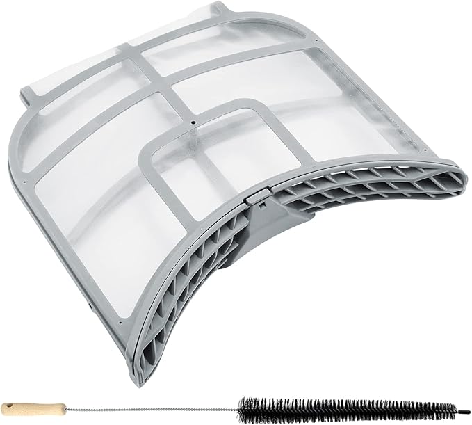 ADQ73373201 Dryer Lint Filter for LG and Kenmore Dryer, DLEX9000V DLEX8000V DLEX8000W DLGX5001V DLEX5000V DLGX8001W DLEX8100V DLEX5000W DLEX5005K ADQ733732 PS7787727 Clothes Vent Trap Cleaner Brush