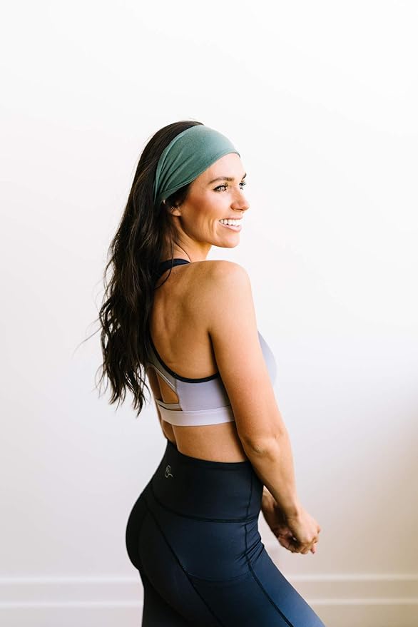 Maven Thread 4" Wide Workout Headbands for Women (2 Pack) – Non-Slip Sweatbands for Gym, Running & Yoga