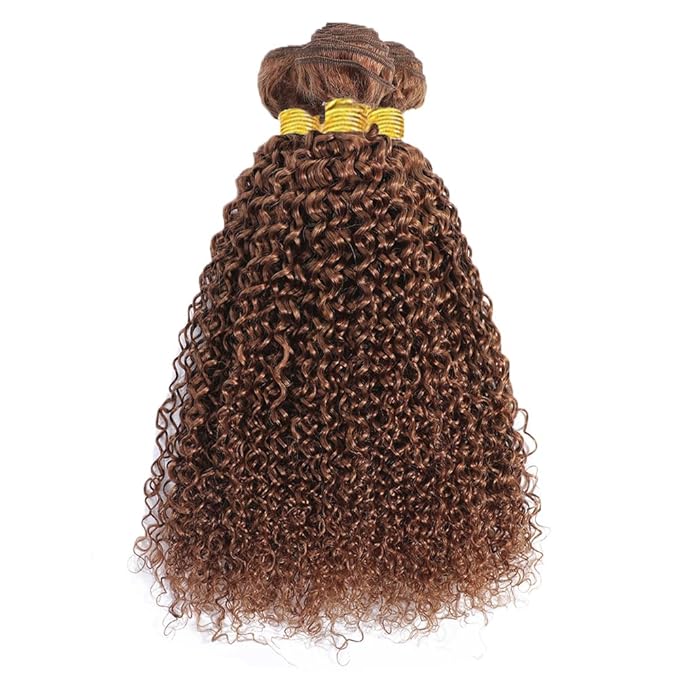 30 32 34 Inch Light Brown Bundles Color #30 Water Wave Bundles Light Brown Wet and Wavy Bundle Niegmeag #30 Brown Human Hair Bundle