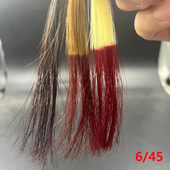 PureStyle 100ml Professional Permanent Hair Color Dye Cream Ammonia Free, Long Lasting Deep Red Color, 100% Gray Coverage, Natural Shine, For All Hair Types Easy At Home Application