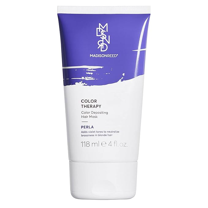 Madison Reed Color Therapy, Perla, Color Depositing Hair Mask & Deep Conditioning Treatment, Intensely Hydrating, Refreshes Color & Tone, Keratin & Argan Oil, 4 Fl Oz (118 mL)