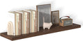 48 Inch Floating Shelf 1 Pack Large Floating Shelves for Wall No Drilling Accessories Included Deep Wall Shelves for Living Room Kitchen Farmhouse 48" W x 12" D x 1.2" Walnut
