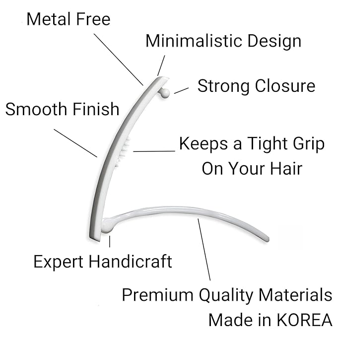 12pcs Hair Barrettes Set for Women and Girls, Hair Clips for Thick Thin Fine Hair, Non-metal Hair Accessories, Non-Slip Grip Handmade Snap Hairpin, BPA Free