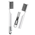 Boar Bristles Hair Brush for Women and Men, Detangling Hair Brush for Smoothing Massage Add Shine, Nylon&Boar Bristles Detangler brush for Hair Healthy (CleanerTool-White)
