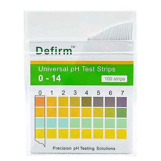 pH Test Strips Paper Universal Wide Range, pH 0-14 Acid Alkaline Litmus Test Strips Paper, Home Usage Water Swimming Pool Cosmetic Scientific School Lab Student Study pH Test