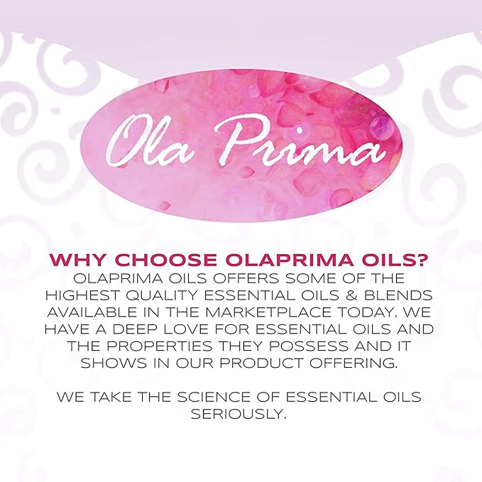 Ola Prima Lemongrass Essential Oil for Aromatherapy, Diffuser, Cleaning, Skin, Hair Health, Relaxation, Soap & Candle Making (16oz Bulk)