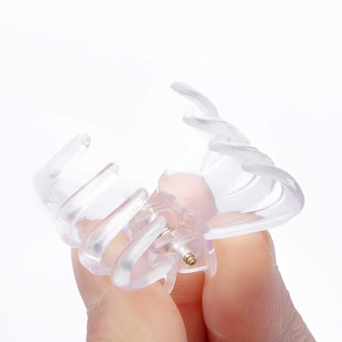 Cobahom 12 Pack Small Plastic 1.2 Inch No-Slip Mini Clips for Thin Hair Styling Accessories for Women and Girls (White)