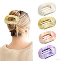 Flat Hair Claw Clips for Women,Matte Medium Hair Clips for Thick & Thin Hair- Comfortable Everyday Use for Office, Yoga, Party & Casual Styling (4PCS G)
