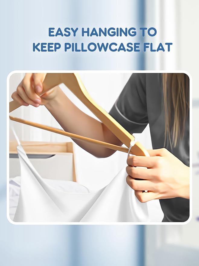Mulberry Silk Pillowcase for Hair and Skin, SGMSILK 22 Momme Natural Silk Pillow Cases with Zipper, 6A Soft and Smooth Single Sided Pure Silk Pillow Cover (White, King 20"x36")