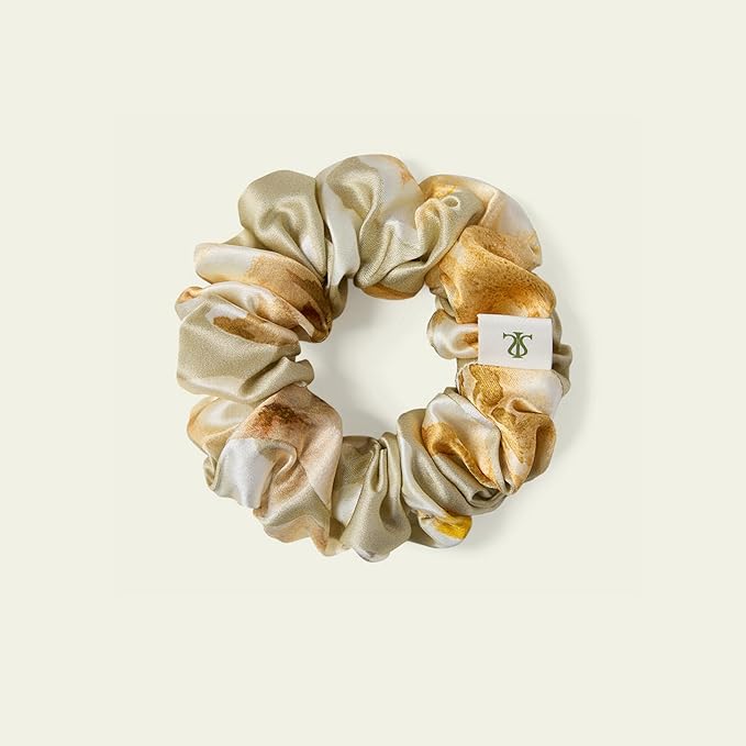 LILYSILK Silk Hair Scrunchies Ties for Frizz & Breakage Prevention 100% Mulberry No Damage Elastic Ponytail Holders, Pisces